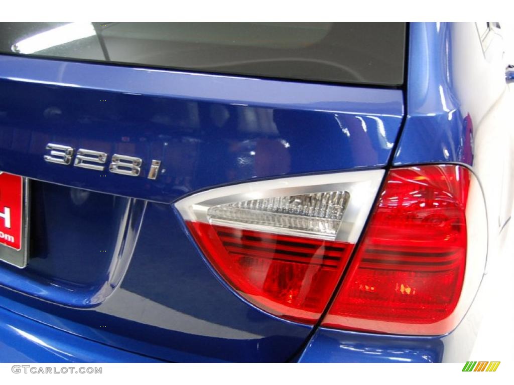 2007 3 Series 328i Wagon - Montego Blue Metallic / Black photo #8