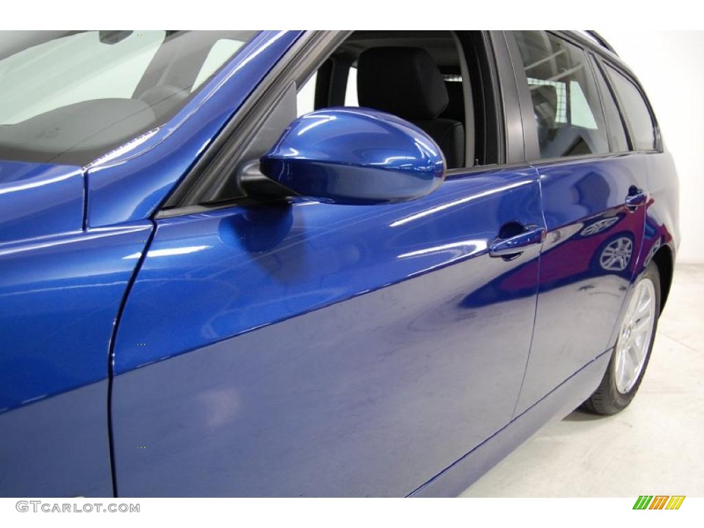 2007 3 Series 328i Wagon - Montego Blue Metallic / Black photo #13