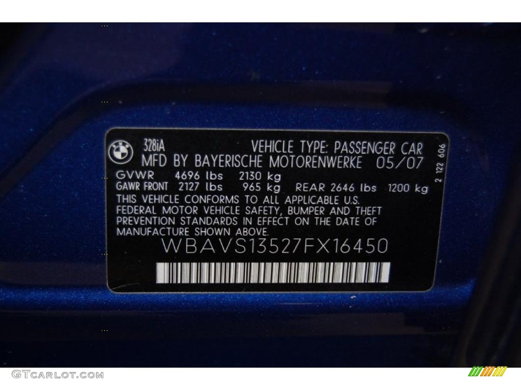 2007 3 Series 328i Wagon - Montego Blue Metallic / Black photo #15