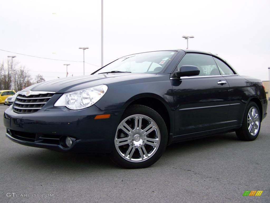 2008 Sebring Limited Hardtop Convertible - Modern Blue Pearl / Dark Slate Gray/Light Slate Gray photo #1