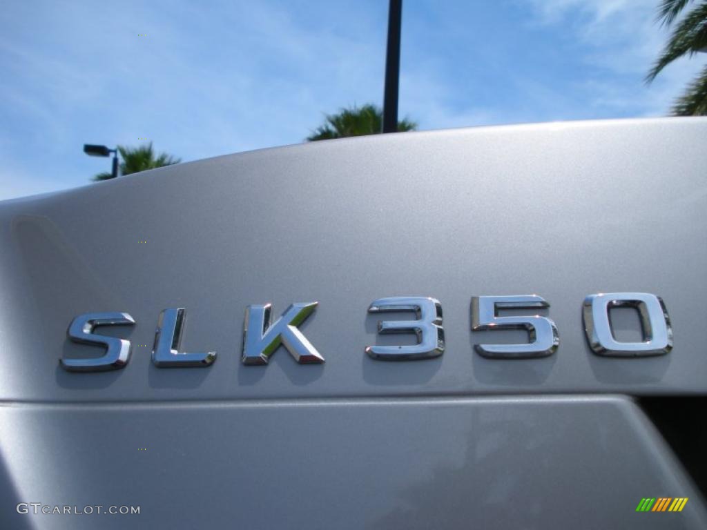 2009 SLK 350 Roadster - Pewter Metallic / Black/Beige photo #14