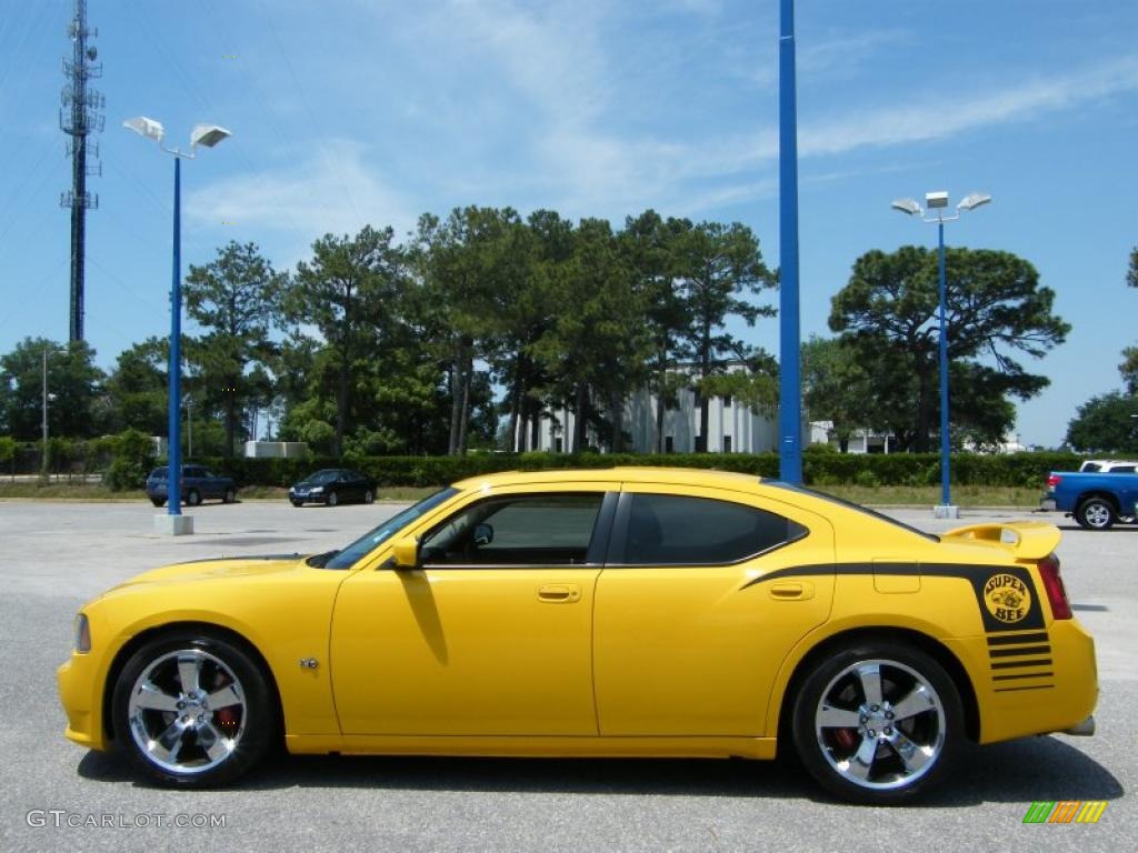 2007 Charger SRT-8 Super Bee - Detonator Yellow Clearcoat / Dark Slate Gray photo #2