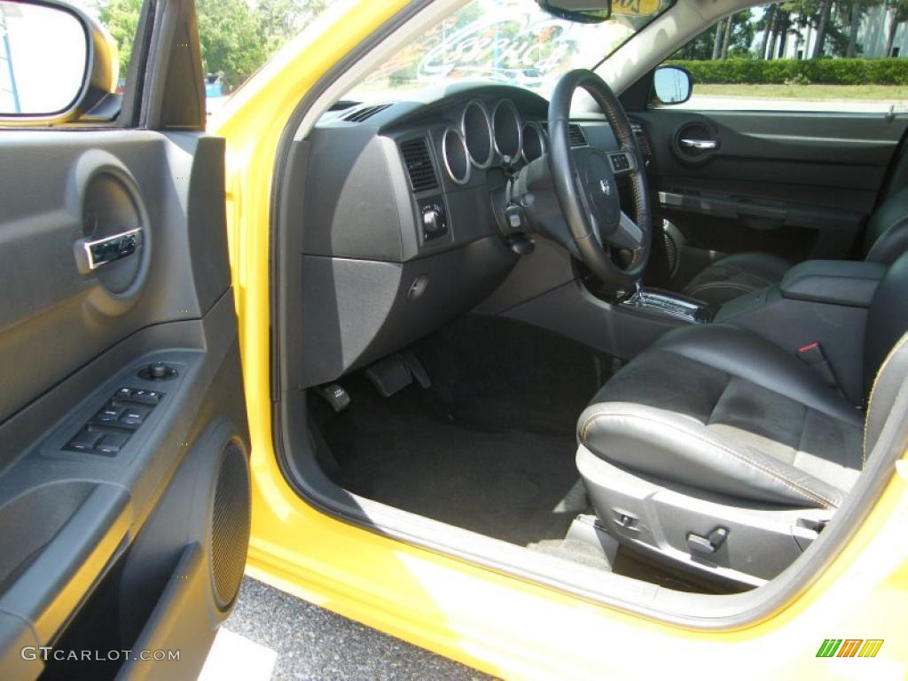 2007 Charger SRT-8 Super Bee - Detonator Yellow Clearcoat / Dark Slate Gray photo #14