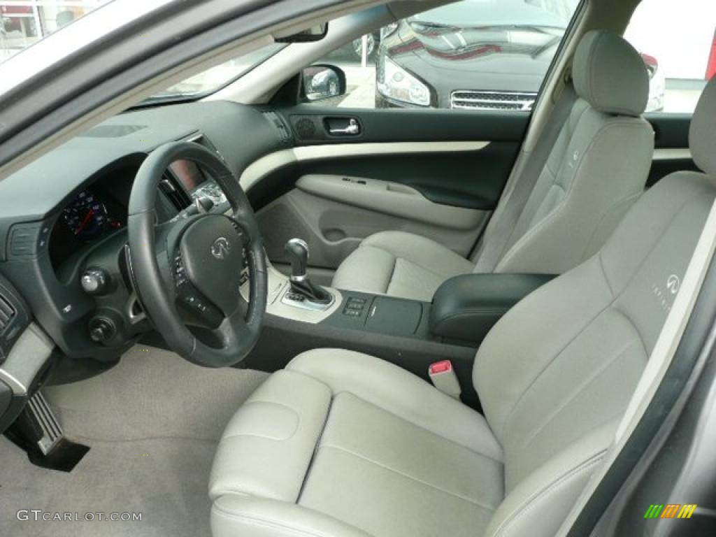 Stone Interior 2008 Infiniti G 35 x S Sedan Photo #30262380