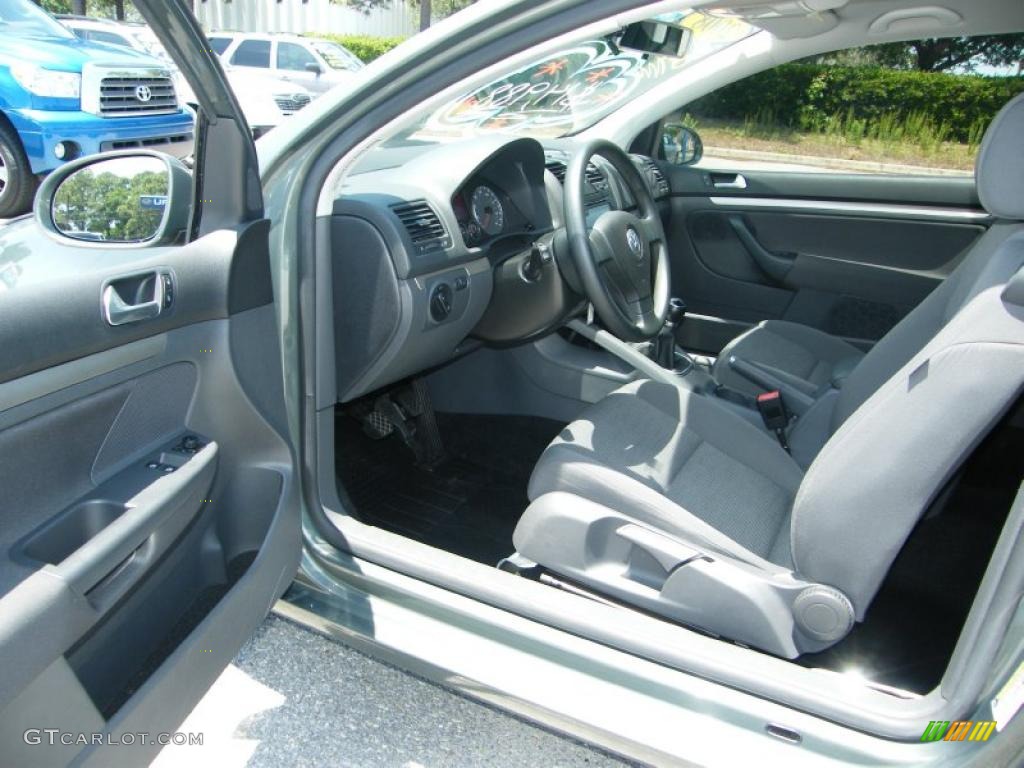 2008 Rabbit 2 Door - Sage Green Metallic / Anthracite Black photo #13