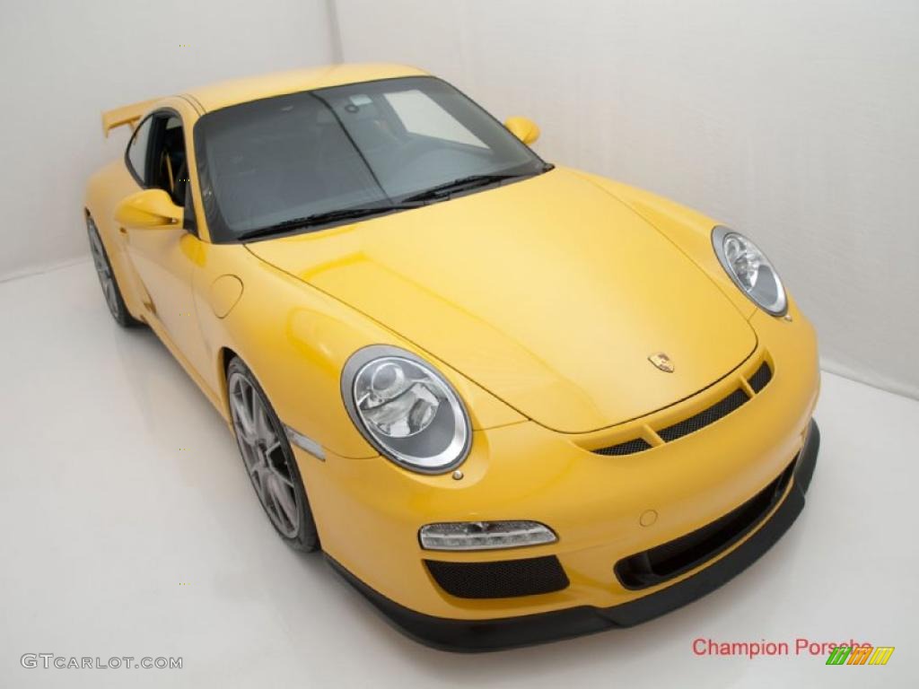 2010 911 GT3 - Speed Yellow / Black w/Alcantara photo #18