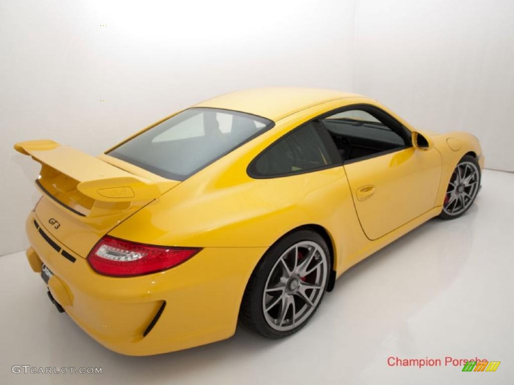 2010 911 GT3 - Speed Yellow / Black w/Alcantara photo #19