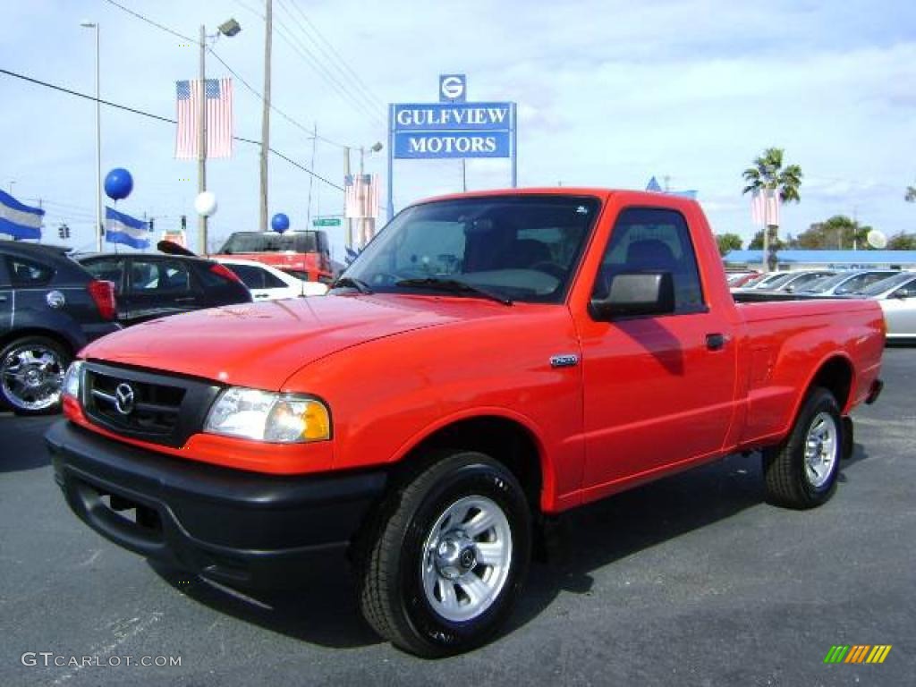 2008 B-Series Truck B2300 Regular Cab - Volcanic Red / Medium Dark Flint photo #3