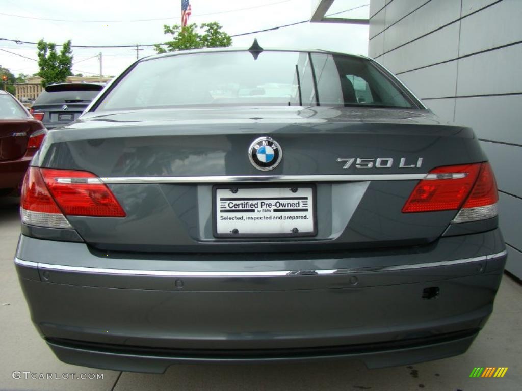 2008 7 Series 750Li Sedan - Titanium Grey Metallic / Black photo #4
