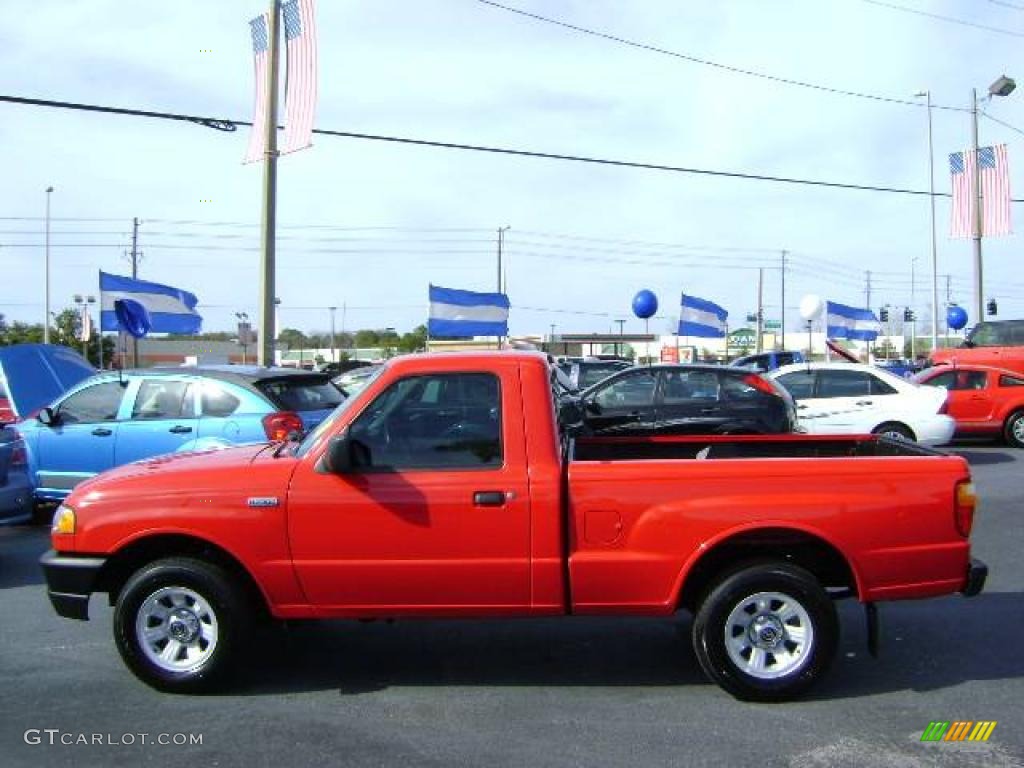 2008 B-Series Truck B2300 Regular Cab - Volcanic Red / Medium Dark Flint photo #4