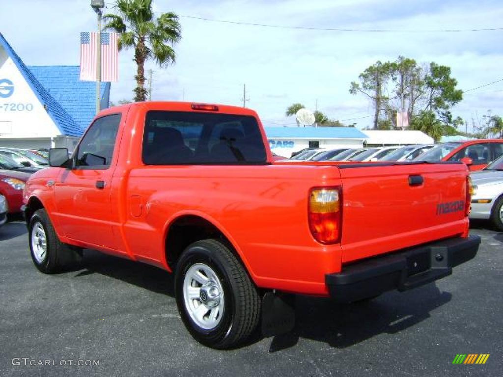 2008 B-Series Truck B2300 Regular Cab - Volcanic Red / Medium Dark Flint photo #5