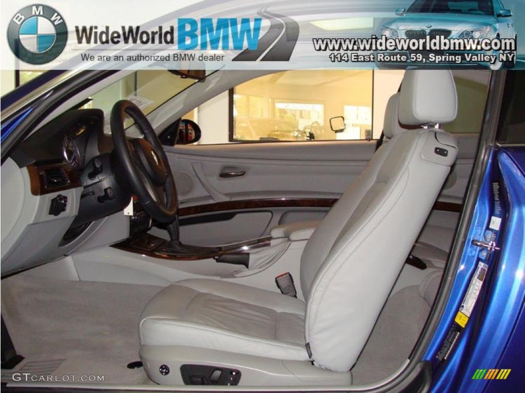 2007 3 Series 328xi Coupe - Montego Blue Metallic / Grey photo #8