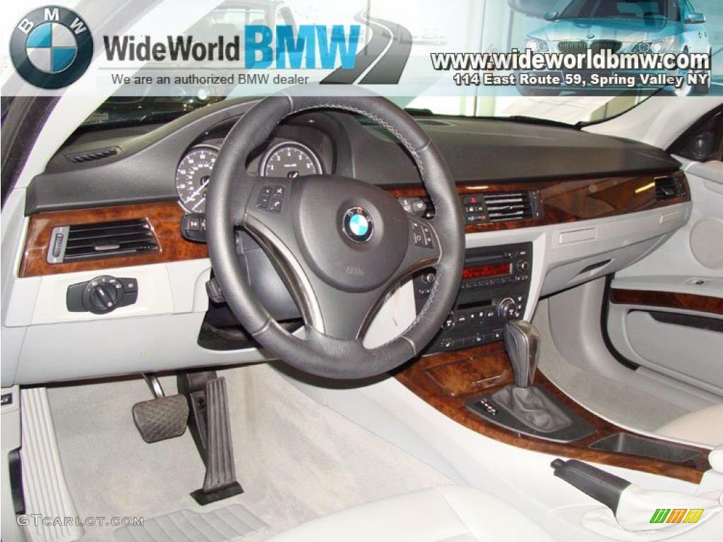 2007 3 Series 328xi Coupe - Montego Blue Metallic / Grey photo #11