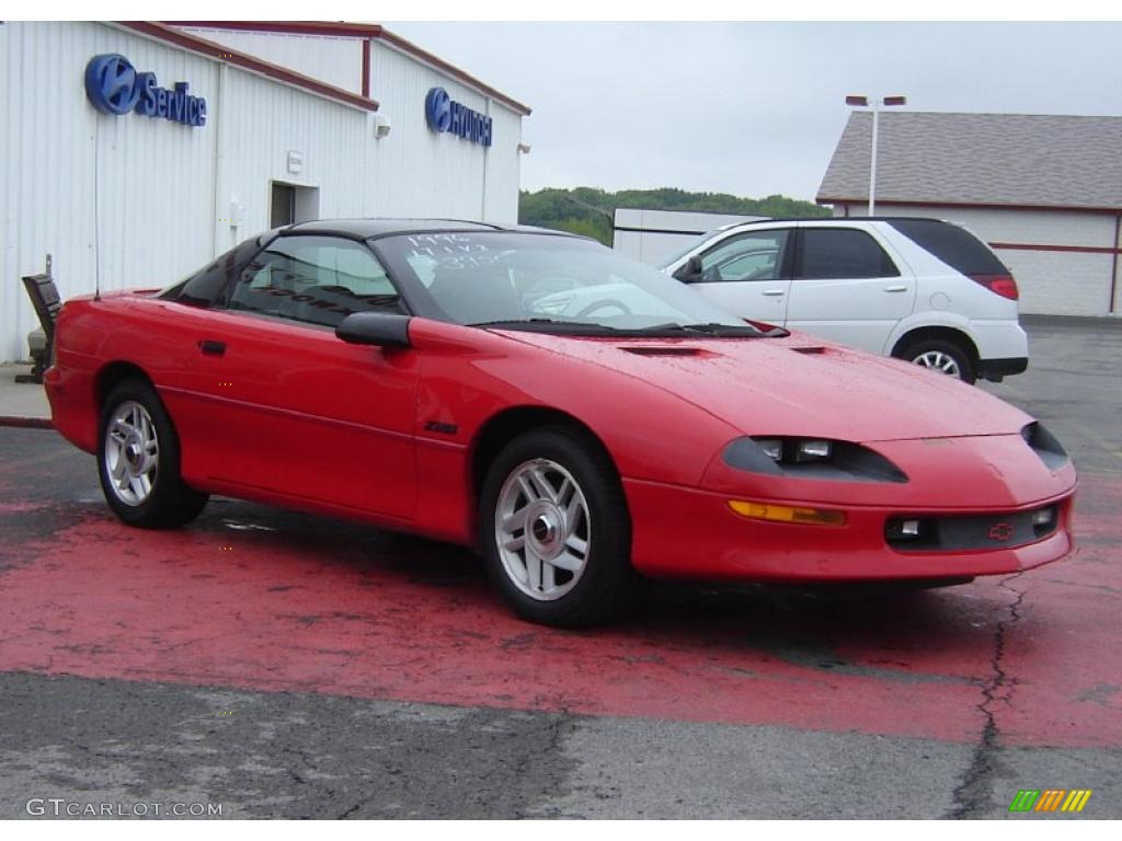 1996 Camaro Z28 Coupe - Bright Red / Black photo #7