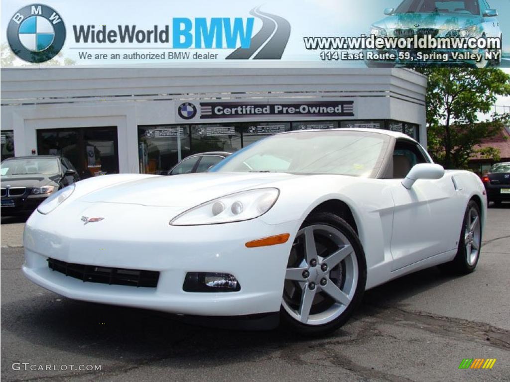 2007 Corvette Coupe - Arctic White / Cashmere photo #1