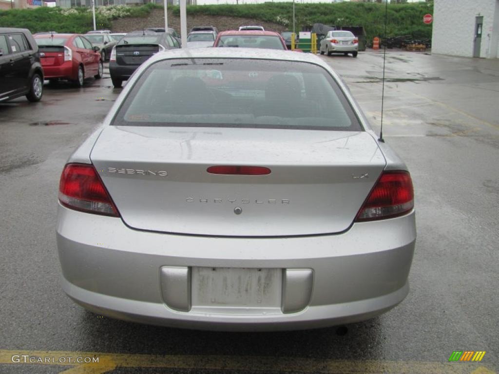 2003 Sebring LX Sedan - Bright Silver Metallic / Dark Slate Gray photo #5