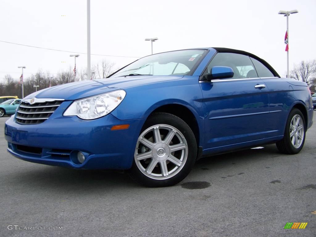 2008 Sebring Limited Convertible - Marathon Blue Pearl / Dark Slate Gray/Light Slate Gray photo #1