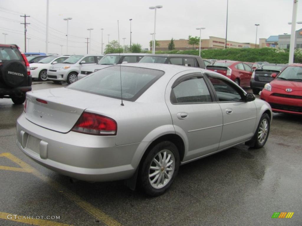 2003 Sebring LX Sedan - Bright Silver Metallic / Dark Slate Gray photo #6