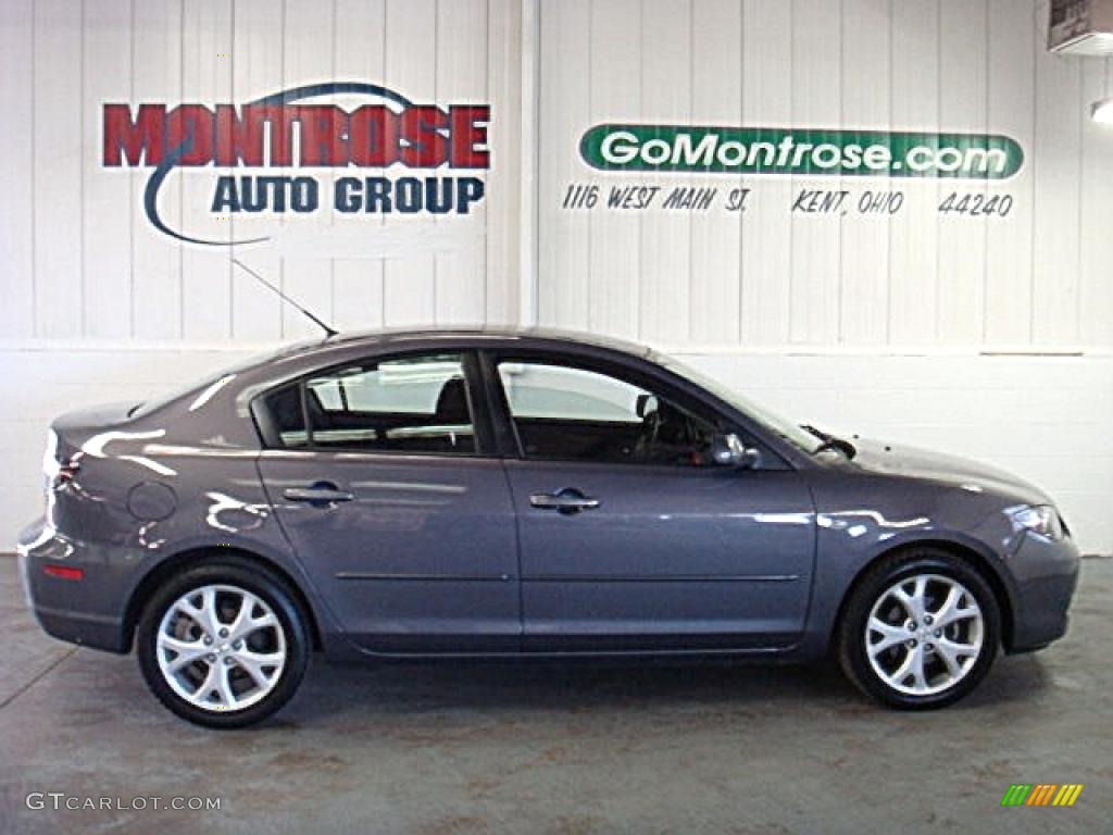 2009 MAZDA3 i Touring Sedan - Galaxy Gray Mica / Black photo #1