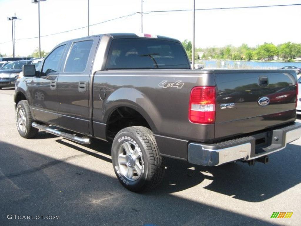 2005 F150 XLT SuperCrew 4x4 - Dark Stone Metallic / Medium Flint Grey photo #5