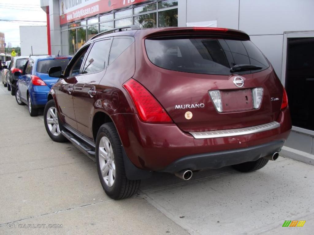 2007 Murano S AWD - Merlot Pearl / Charcoal photo #6