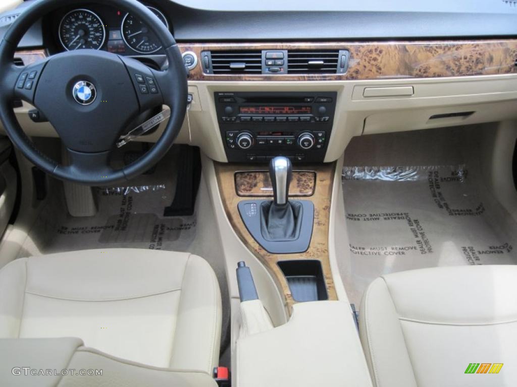 2007 3 Series 328xi Sedan - Jet Black / Beige photo #10