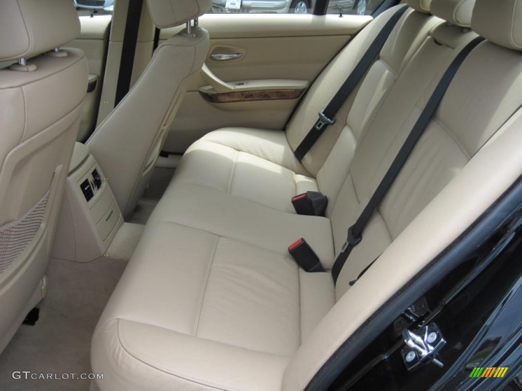 2007 3 Series 328xi Sedan - Jet Black / Beige photo #13