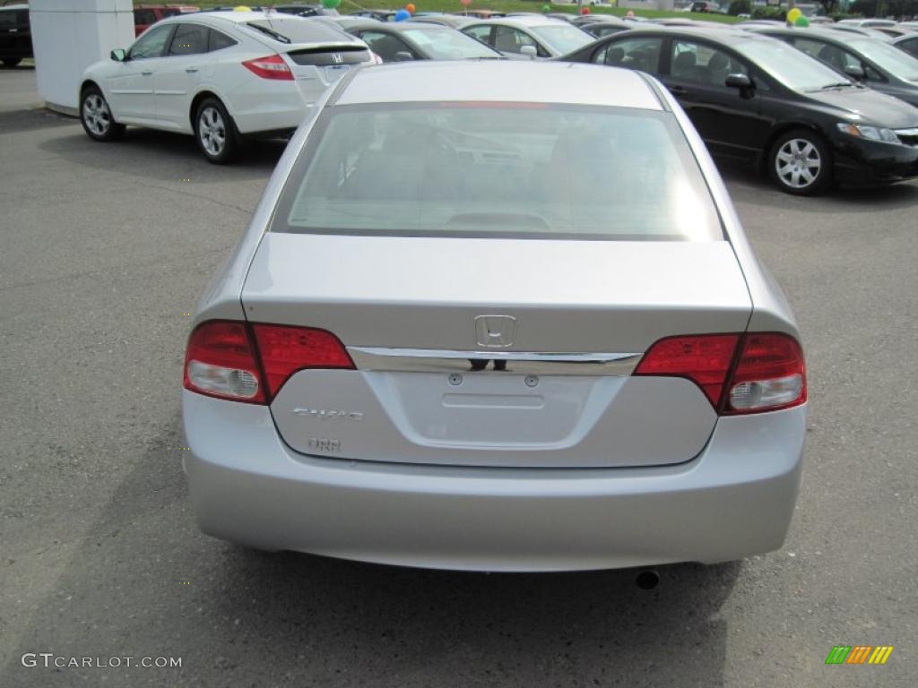 2010 Civic EX Sedan - Alabaster Silver Metallic / Gray photo #4