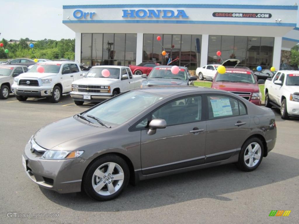 2010 Civic LX-S Sedan - Urban Titanium Metallic / Black photo #1