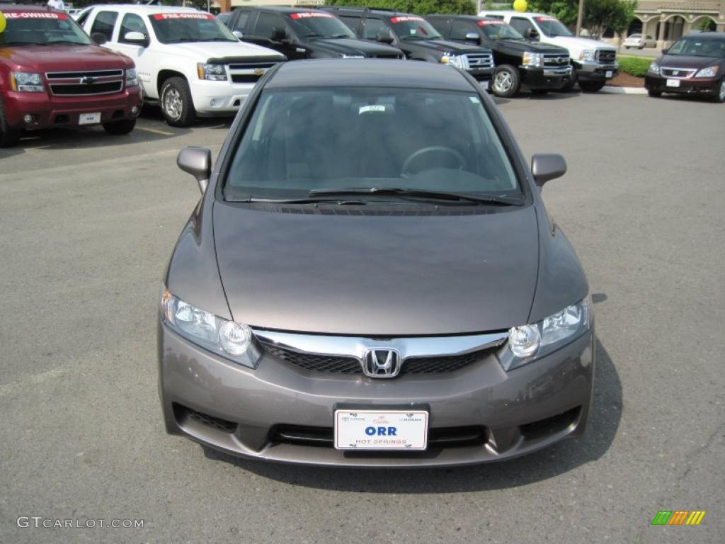 2010 Civic LX-S Sedan - Urban Titanium Metallic / Black photo #2