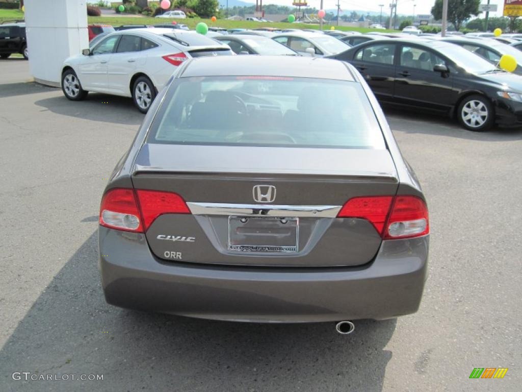 2010 Civic LX-S Sedan - Urban Titanium Metallic / Black photo #4