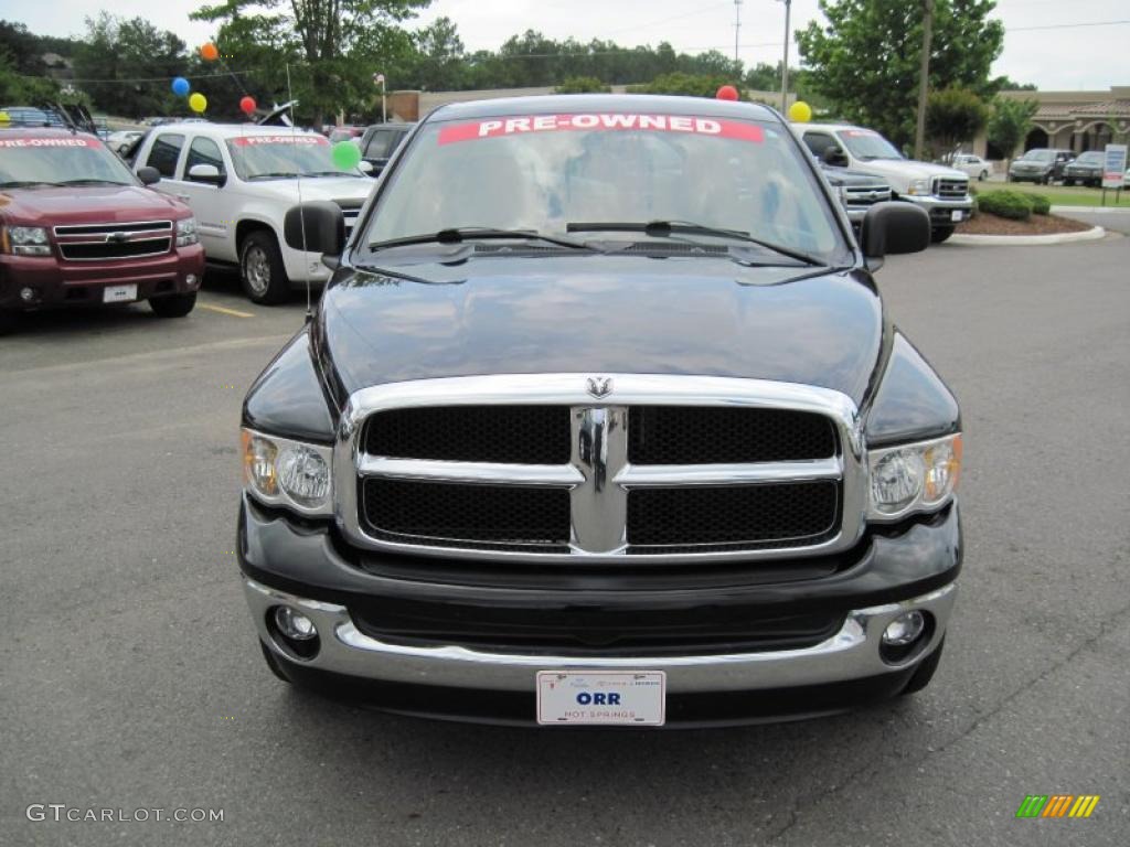 2005 Ram 1500 SLT Quad Cab - Black / Dark Slate Gray photo #8