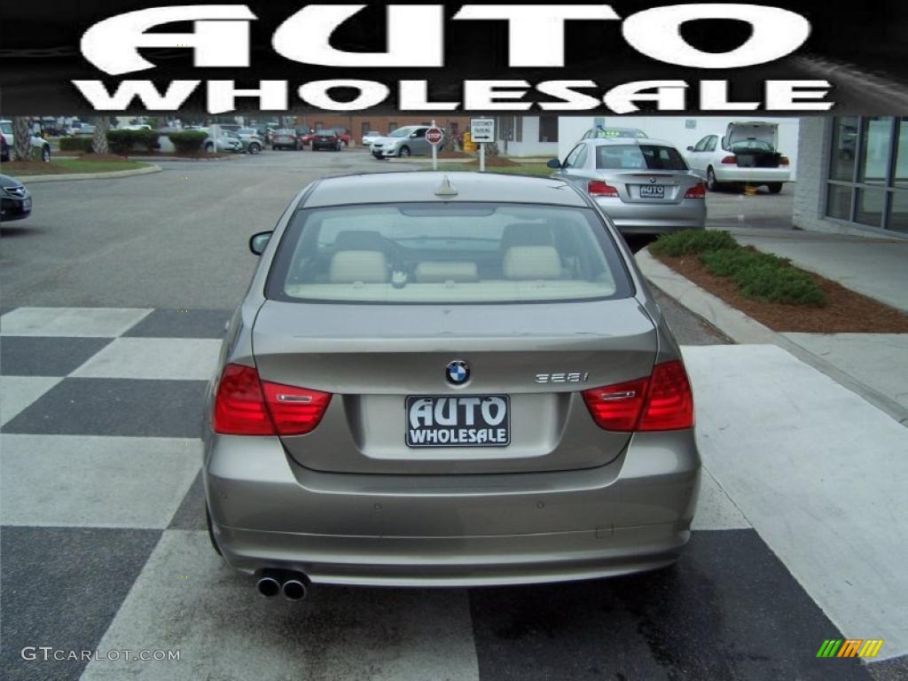 2009 3 Series 328i Sedan - Titanium Silver Metallic / Beige photo #3