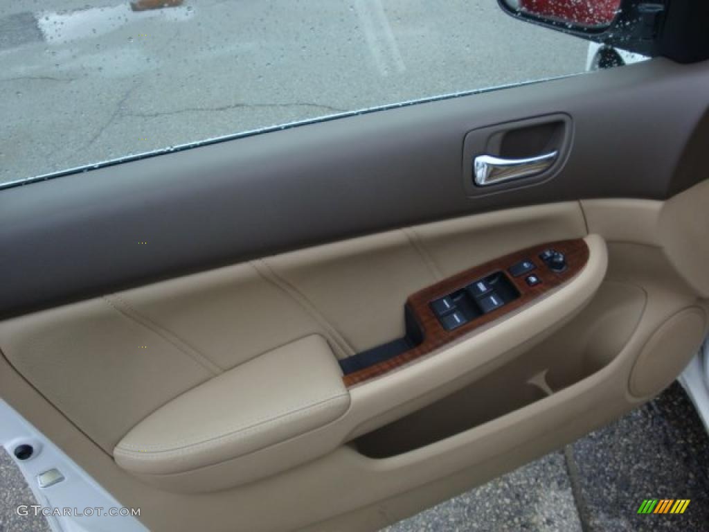 2007 Accord EX-L Sedan - Taffeta White / Ivory photo #11