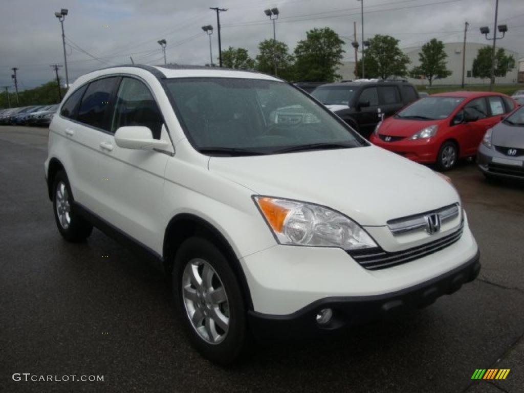 2007 CR-V EX-L 4WD - Taffeta White / Gray photo #5