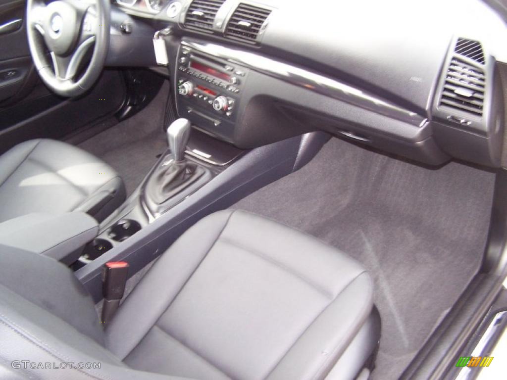 2008 1 Series 128i Coupe - Titanium Silver Metallic / Black photo #7