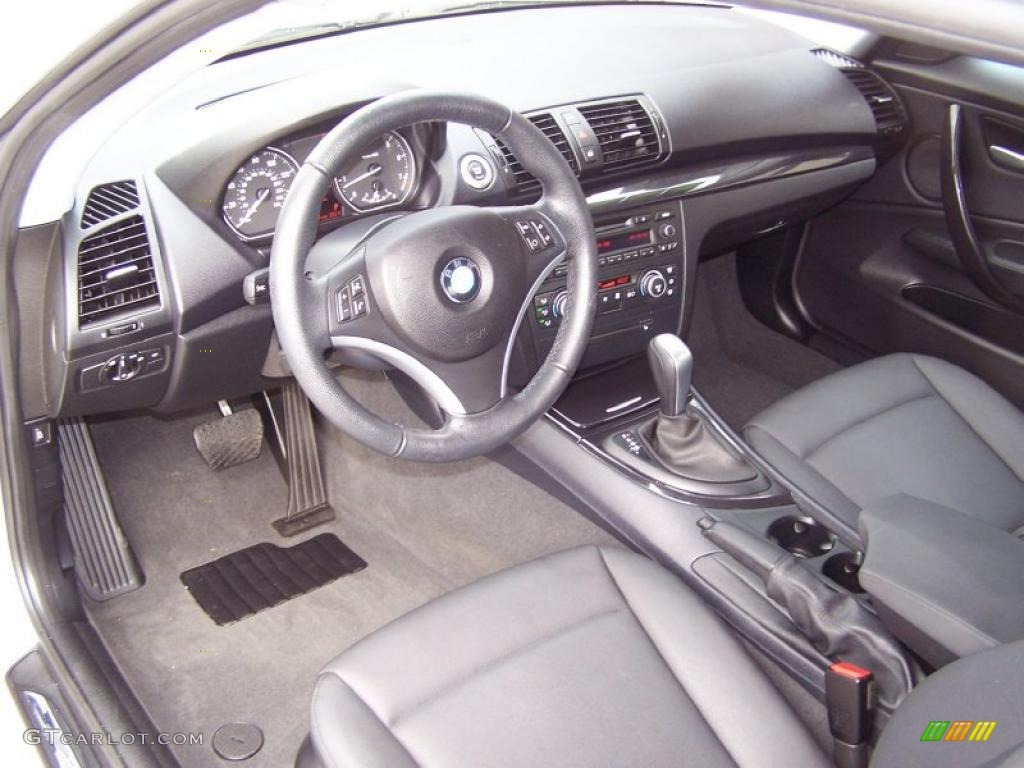 2008 1 Series 128i Coupe - Titanium Silver Metallic / Black photo #9