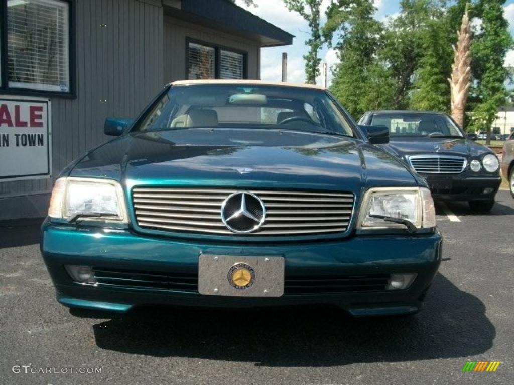 1995 SL 500 Roadster - Brilliant Emerald Green Metallic / Parchment Beige photo #5
