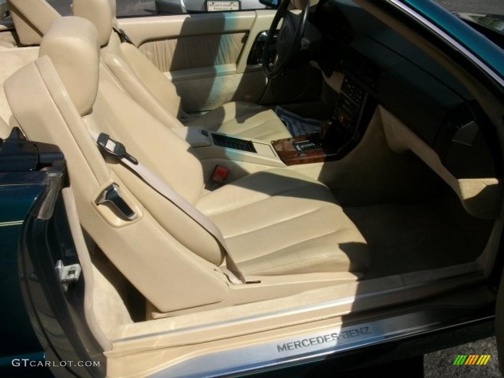1995 SL 500 Roadster - Brilliant Emerald Green Metallic / Parchment Beige photo #16