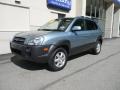 2005 Alpine Frost Light Blue Hyundai Tucson GLS V6 4WD  photo #2