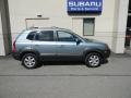 2005 Alpine Frost Light Blue Hyundai Tucson GLS V6 4WD  photo #5