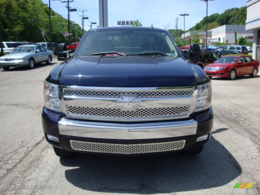 2007 Silverado 1500 LT Z71 Extended Cab 4x4 - Dark Blue Metallic / Light Titanium/Dark Titanium Gray photo #6