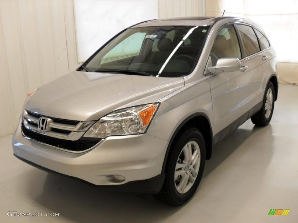 2010 CR-V EX-L - Alabaster Silver Metallic / Gray photo #1