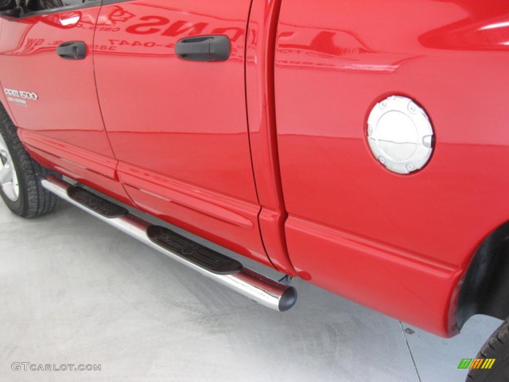 2006 Ram 1500 Big Horn Edition Quad Cab 4x4 - Flame Red / Medium Slate Gray photo #9