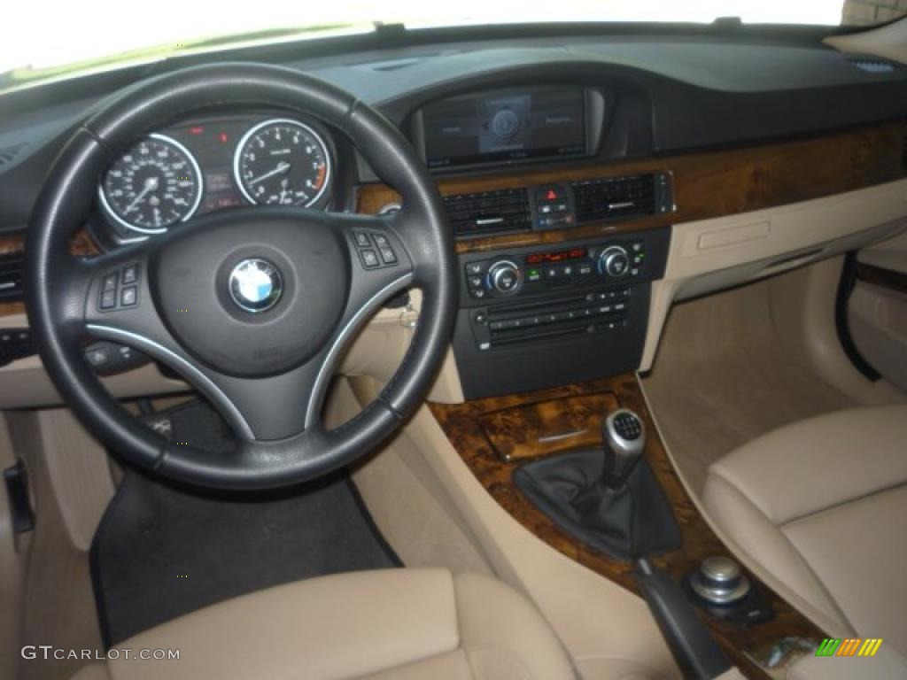 2007 3 Series 335i Sedan - Jet Black / Cream Beige photo #7