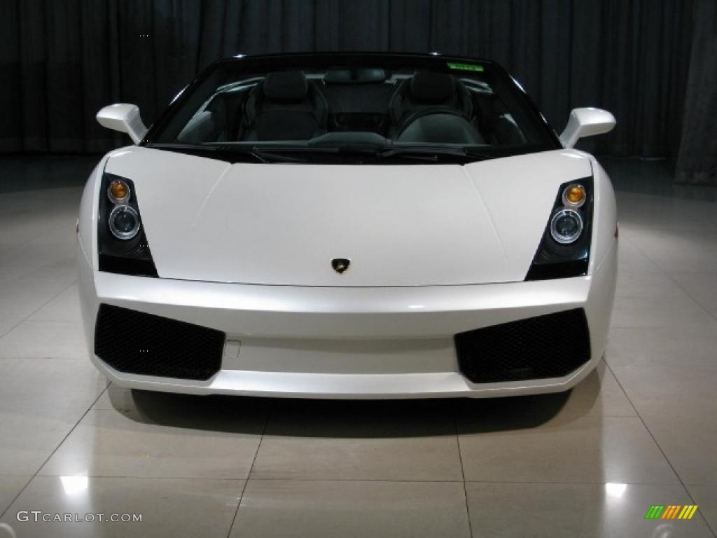 2007 Gallardo Spyder E-Gear - Balloon White / Black photo #4
