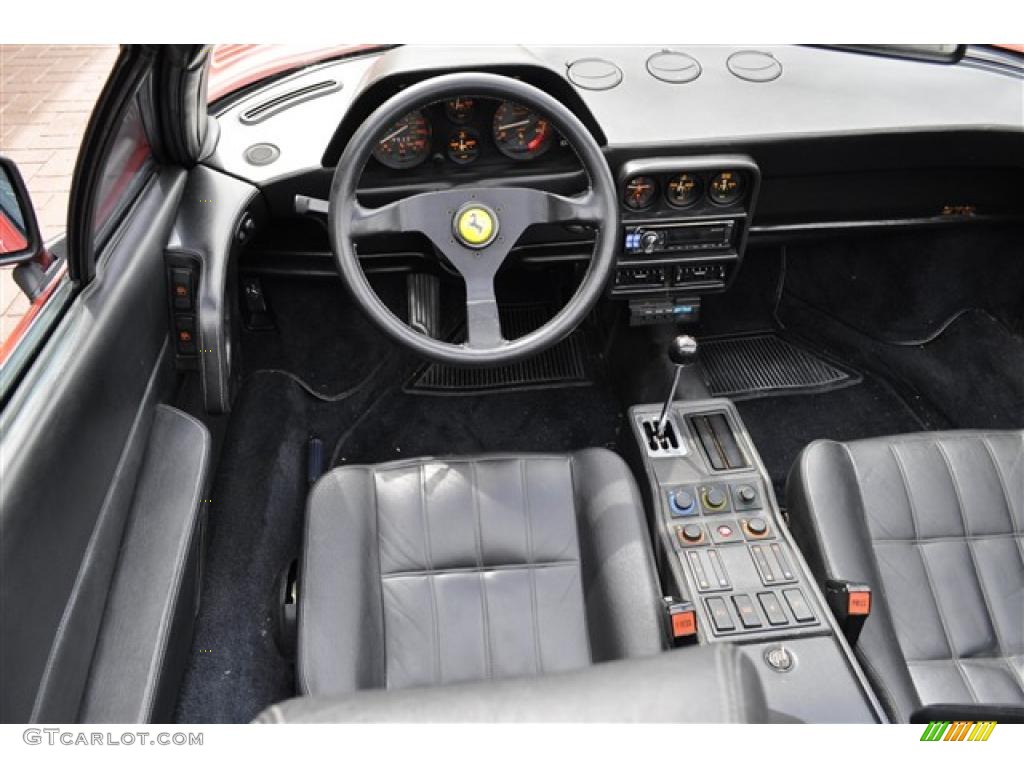 1986 Ferrari 328 GTS Black Dashboard Photo #30286485