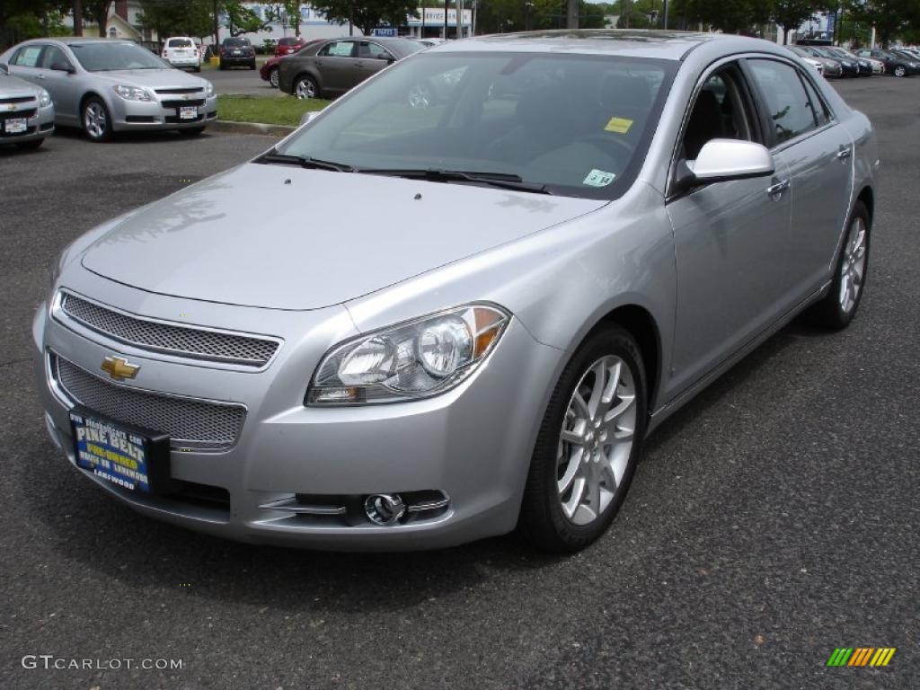 2010 Malibu LTZ Sedan - Silver Ice Metallic / Ebony photo #1