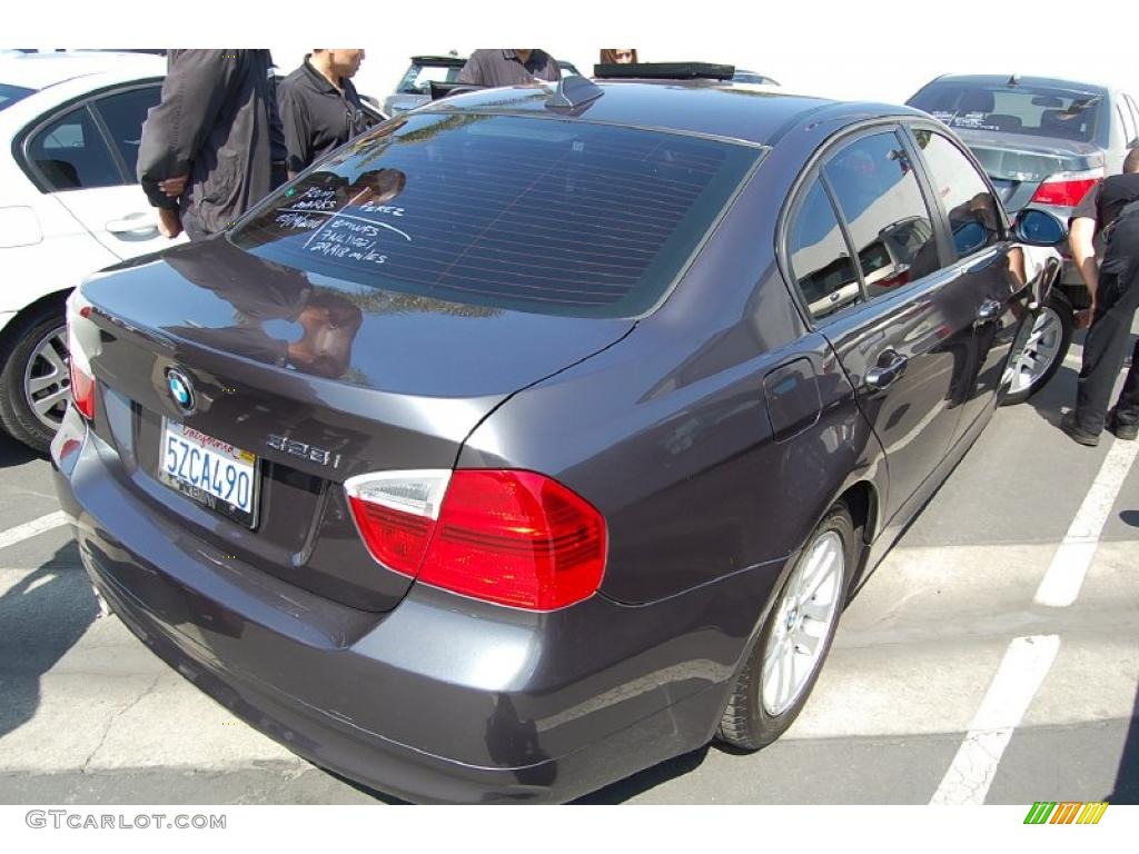 2007 3 Series 328i Sedan - Sparkling Graphite Metallic / Black photo #3