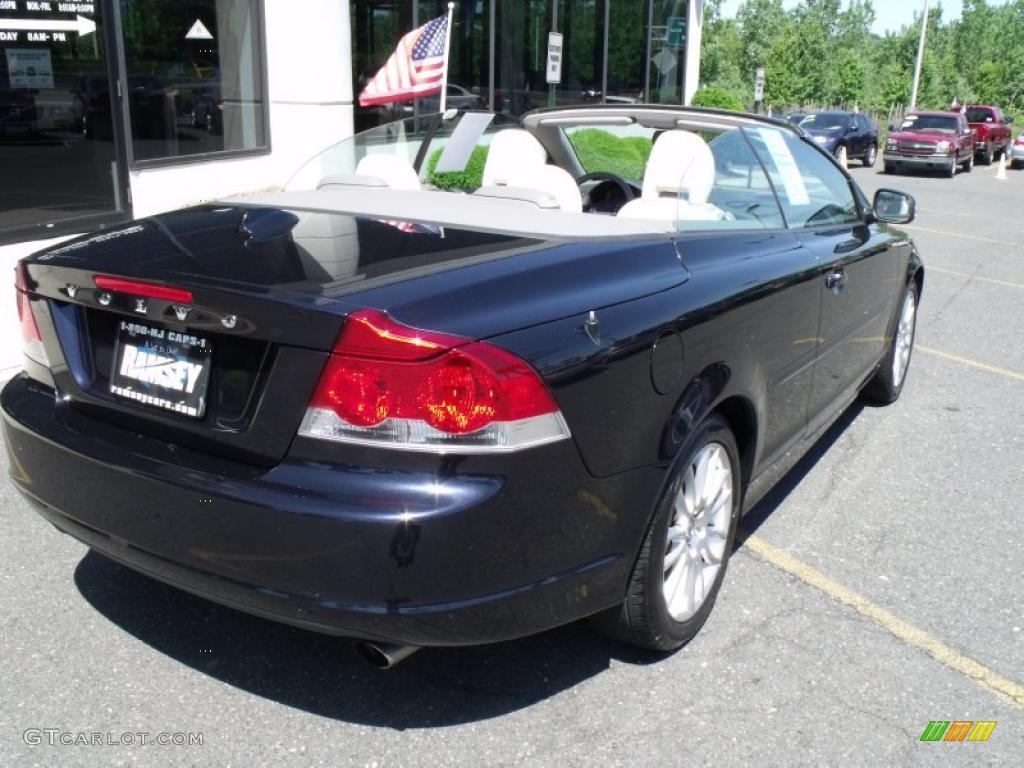 2009 C70 T5 Convertible - Magic Blue Metallic / Calcite photo #3